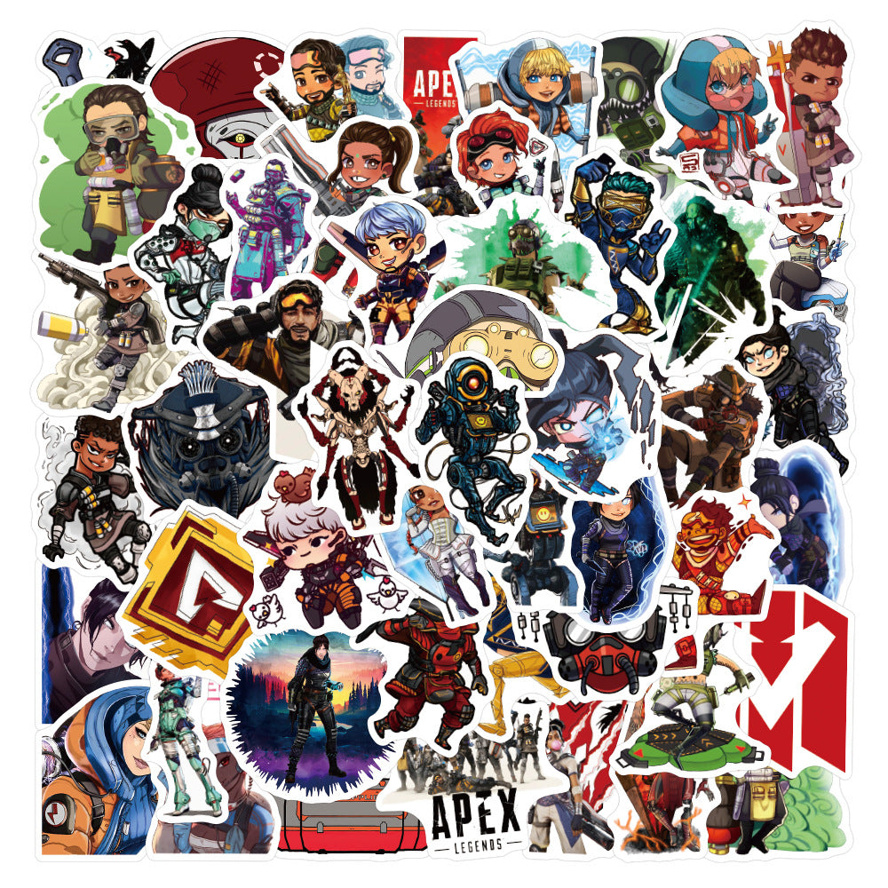100 PCS Waterproof Octane Wraith Wattson Mirage Bloodhound Pathfinder Loba Stickers - Tophatter Daily Deals