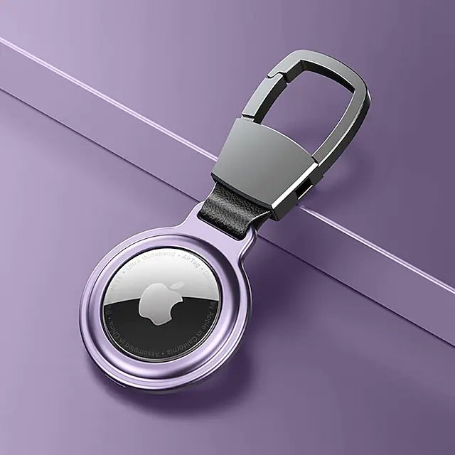 AirTag Magnetic Case with Keychain for Apple AirTag Purple Apple AirTag Case - Tophatter Daily Deals