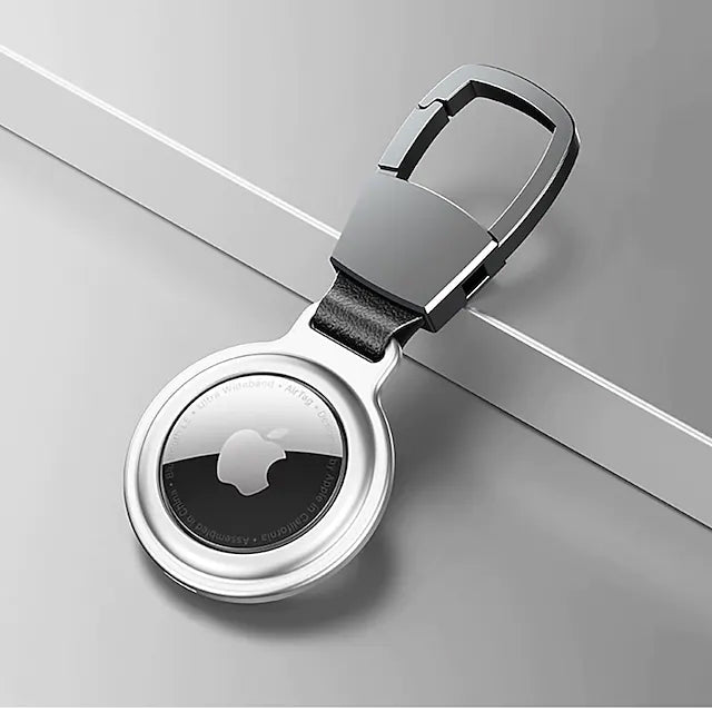 AirTag Magnetic Case with Keychain for Apple AirTag Silver Apple AirTag Case - Tophatter Daily Deals