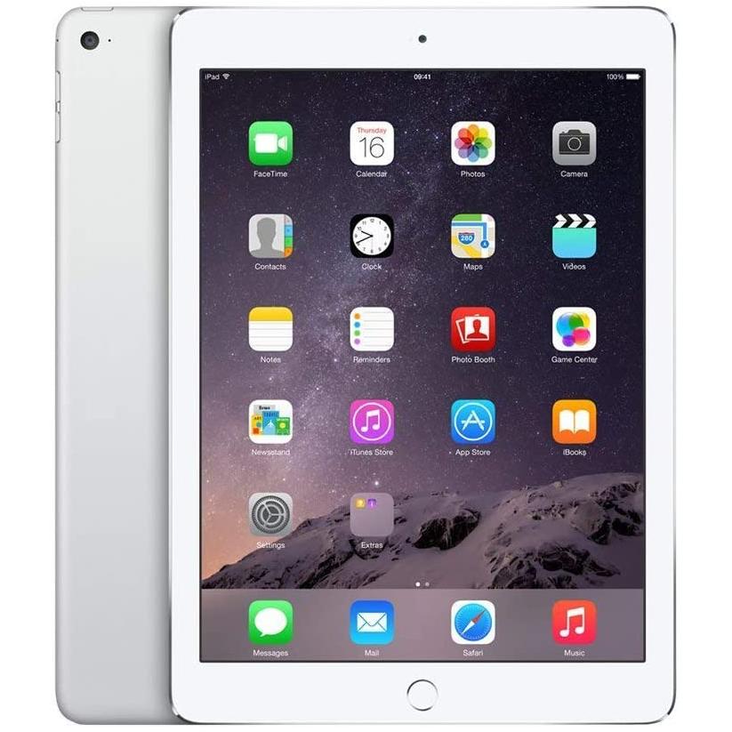 Apple iPad Air 2 Wi-Fi + Cellular 4G LTE - Fully Unlocked (Refurbished) Silver Apple iPad - Tophatter Daily Deals