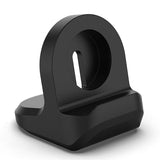 iWatch Silicone Charging Station Stand for Apple Watch Black Charging Station - Tophatter Daily Deals