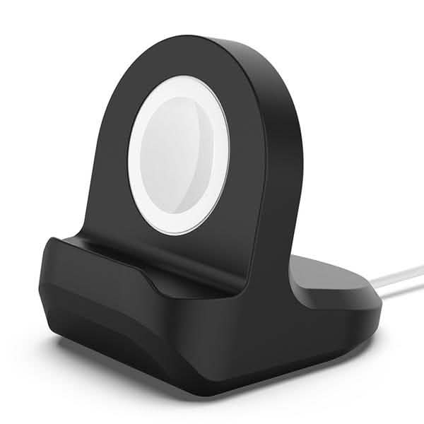 iWatch Silicone Charging Station Stand for Apple Watch Smart Watches - Tophatter Daily Deals