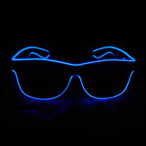 Aquat Light up EL Wire Neon Rave Glasses Sunglasses - Tophatter Daily Deals