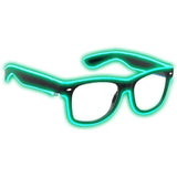 Aquat Light up EL Wire Neon Rave Glasses Green Sunglasses - Tophatter Daily Deals
