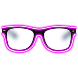 Aquat Light up EL Wire Neon Rave Glasses Pink Sunglasses - Tophatter Daily Deals