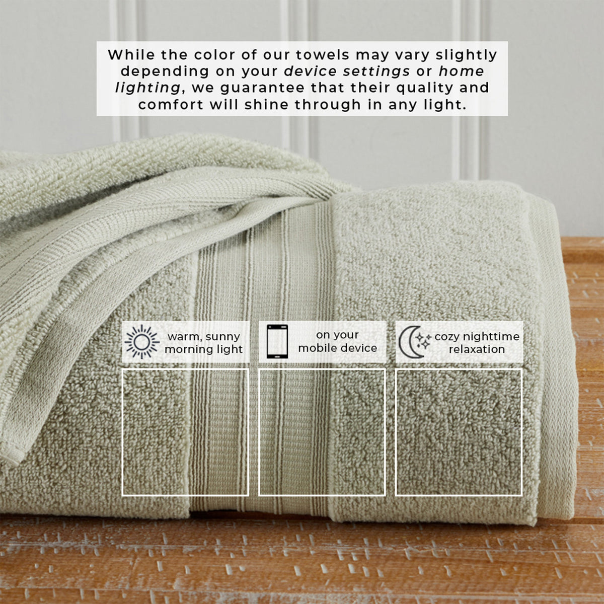 100% Cotton Premium Bath Towel Set - Chiara Collection Bath - Tophatter Daily Deals