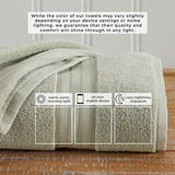100% Cotton Premium Bath Towel Set - Chiara Collection Bath - Tophatter Daily Deals