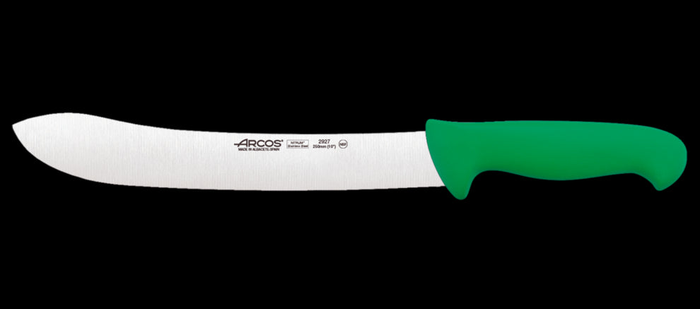 ARCOS BUTCHER KNIFE GREEN 250 MM - Tophatter's Army Deals KNIVES - Tophatter Daily Deals