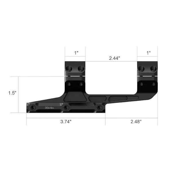 ARKEN RIGID PRECISION MOUNT 34MM - 0 MOA - Tophatter's Army Deals OPTICS & SCOPES - Tophatter Daily Deals