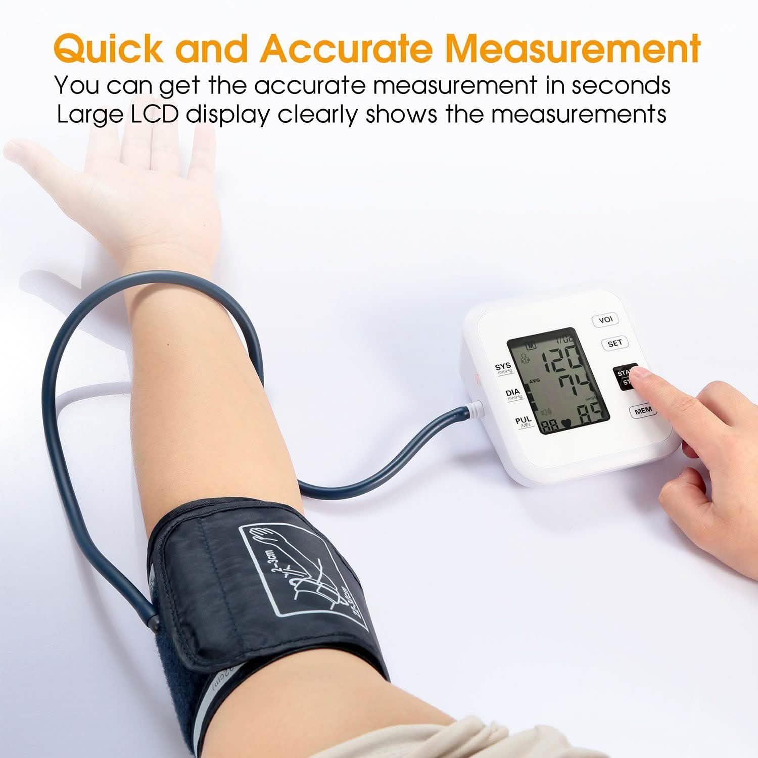 Arm Blood Pressure Monitor with Adjustable Cuff Health & Wellness - Tophatter Daily Deals
