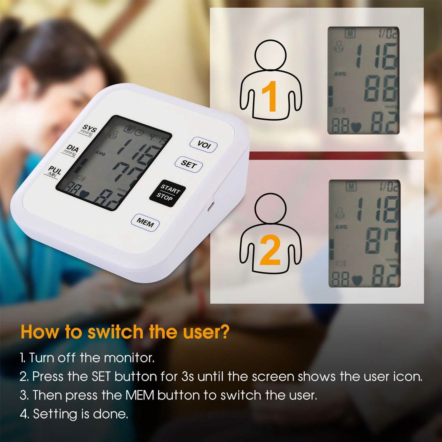 Arm Blood Pressure Monitor with Adjustable Cuff Health & Wellness - Tophatter Daily Deals