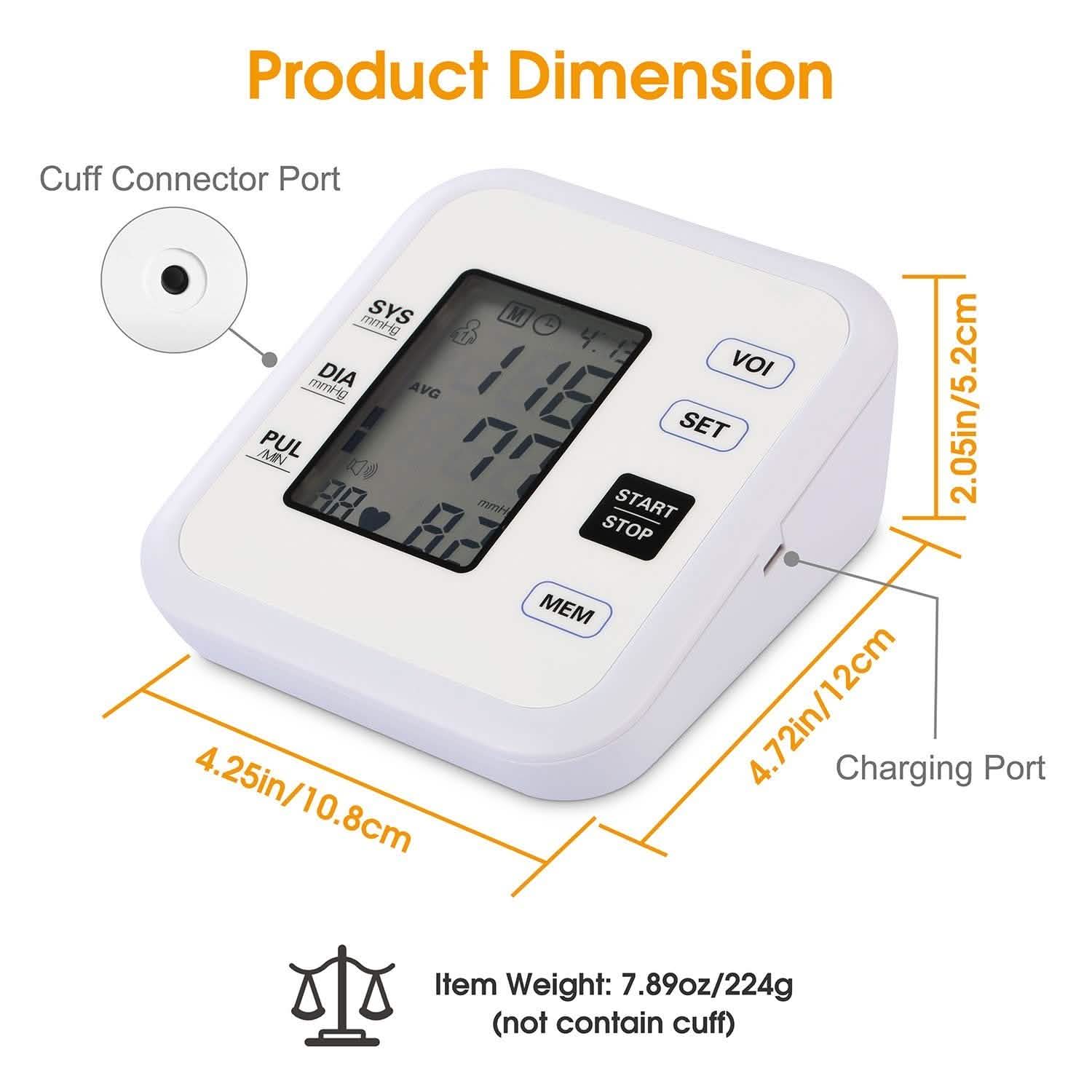 Arm Blood Pressure Monitor with Adjustable Cuff Health & Wellness - Tophatter Daily Deals