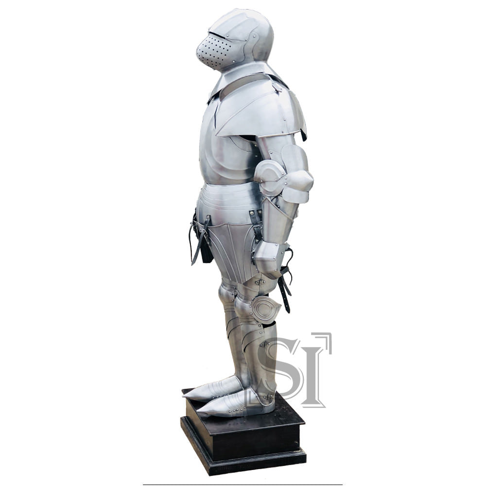 Medieval Gothic Armour Suit of Armor 6 FEET Tall - Tophatter's Guns'N'Weapons Store - FREE SHIPPING Collectible Weapons - Tophatter Daily Deals