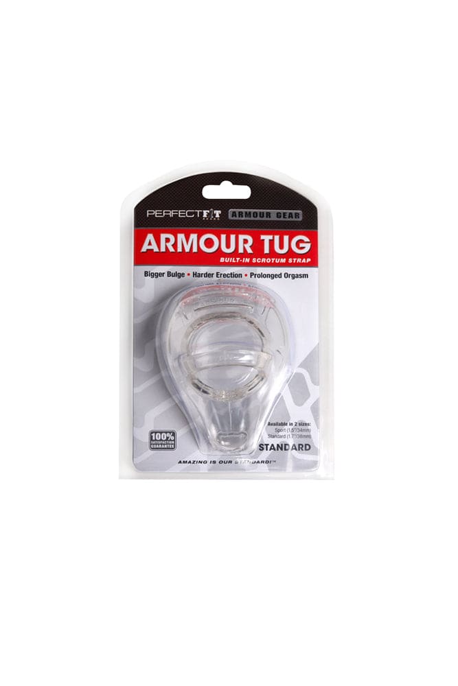 Perfect Fit - Armour Tug Cock Ring - Clear Sex Toy - Tophatter Daily Deals