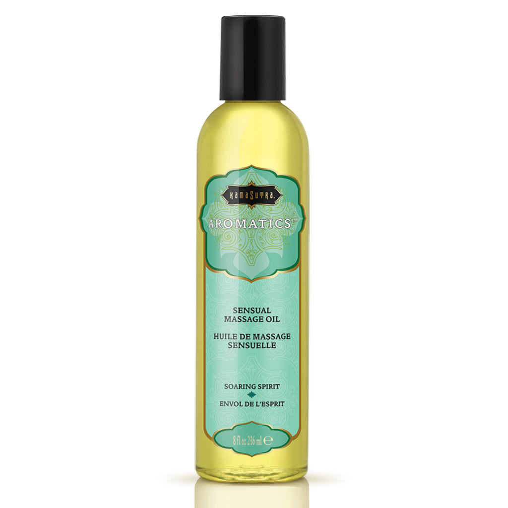 Aromatics Massage Oil [DEV SITE COPY] 8 fl oz (236 ml) Soaring Spirit Aromatic Sensual Massage Oil - Tophatter Daily Deals