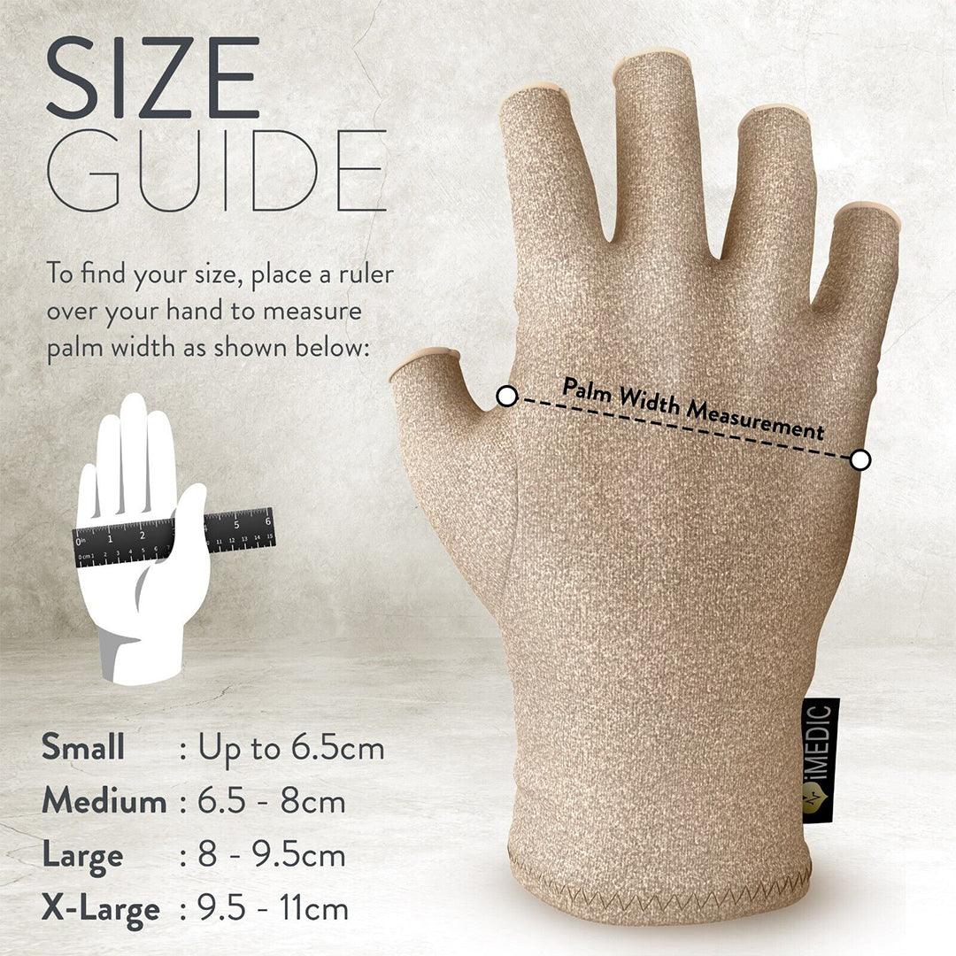 Compression Gloves for Arthritis - Fingerless Pain Relief Arthritic Hands Rheumatoid Anti Arthritis Elastic Gloves Gloves - Tophatter Daily Deals