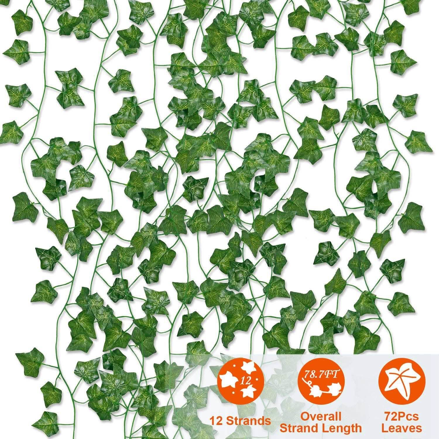 Artificial Ivy Leaves 78.7 Ft. Garden & Patio - Tophatter Daily Deals