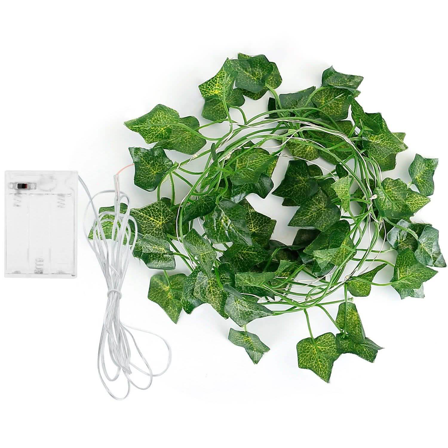Artificial Ivy Leaves String Lights Outdoor Lighting - Tophatter Daily Deals