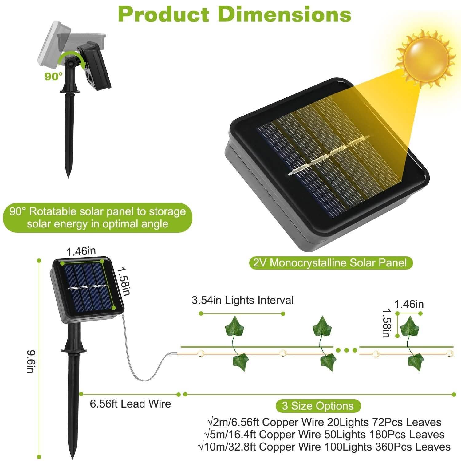 Artificial Ivy Leaves String Lights Outdoor Lighting - Tophatter Daily Deals