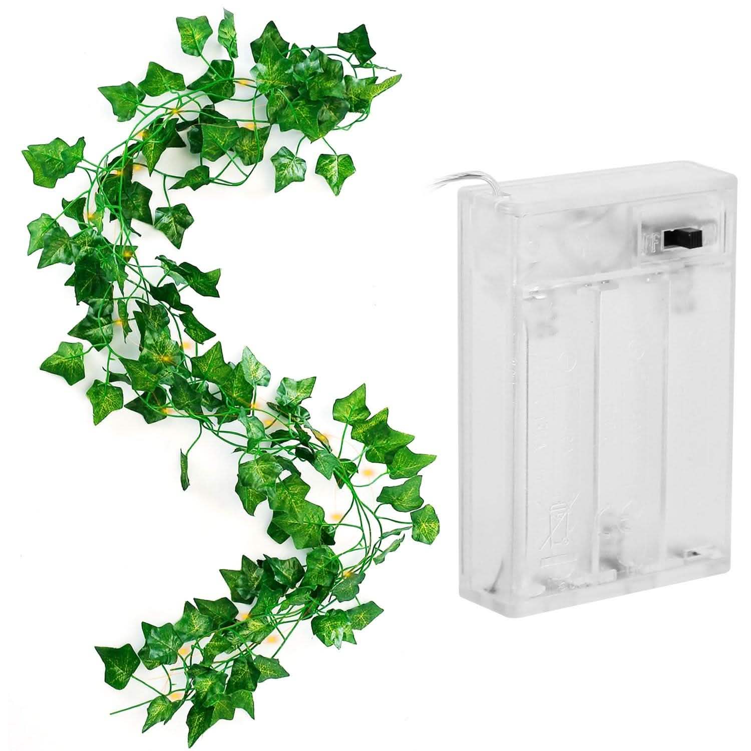 Artificial Ivy Leaves String Lights Outdoor Lighting - Tophatter Daily Deals