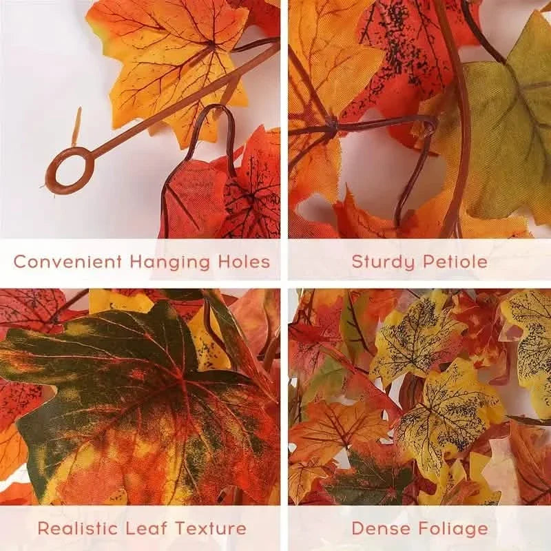 Artificial Maple Leaf Rattan Seasonal Decor - Tophatter Daily Deals