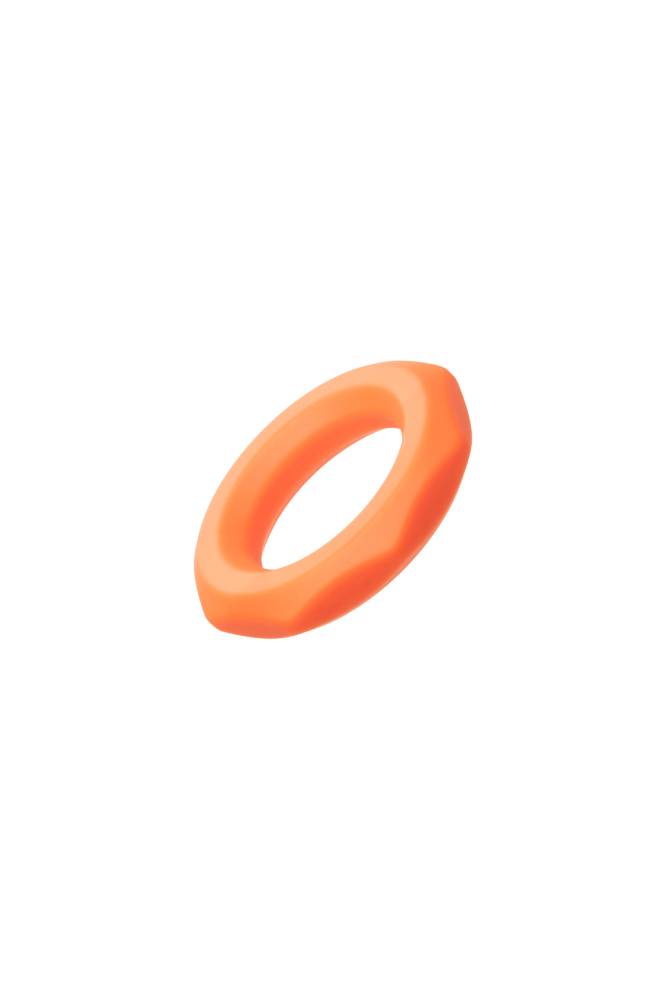 Cal Exotics - Alpha - Liquid Silicone Sexagon Ring - Orange Sex Toy - Tophatter Daily Deals