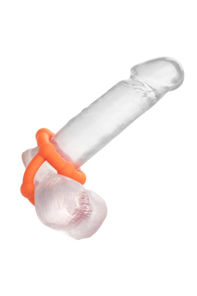 Cal Exotics - Alpha - Liquid Silicone All Star Ring - Orange Sex Toy - Tophatter Daily Deals