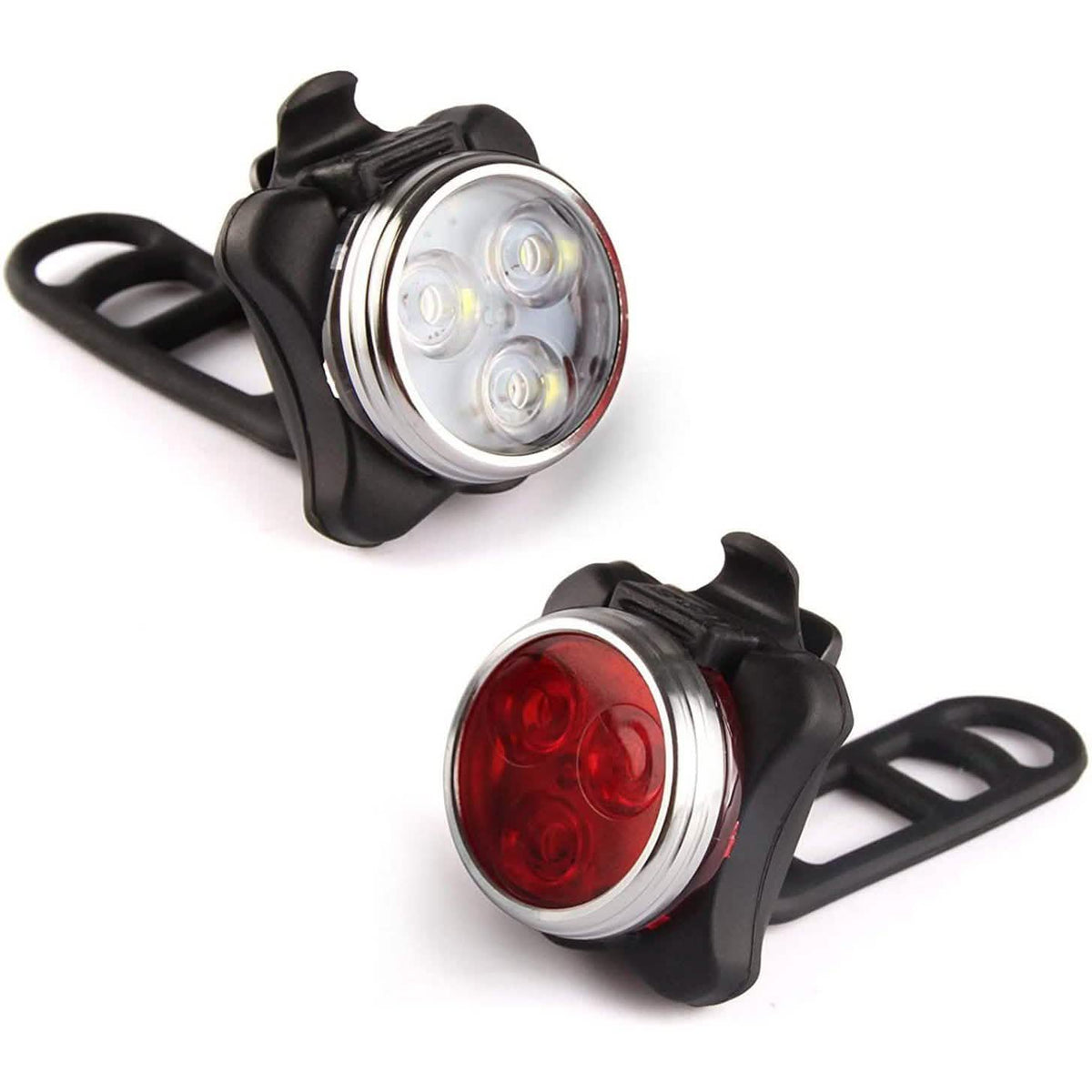 Ascher USB Rechargeable Bike Light Set Outdoor Recreation - Tophatter Daily Deals