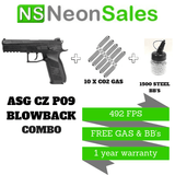 ASG CZ P-09 BLOWBACK GAS PISTOL - Tophatter's Army Deals PISTOLS - Tophatter Daily Deals