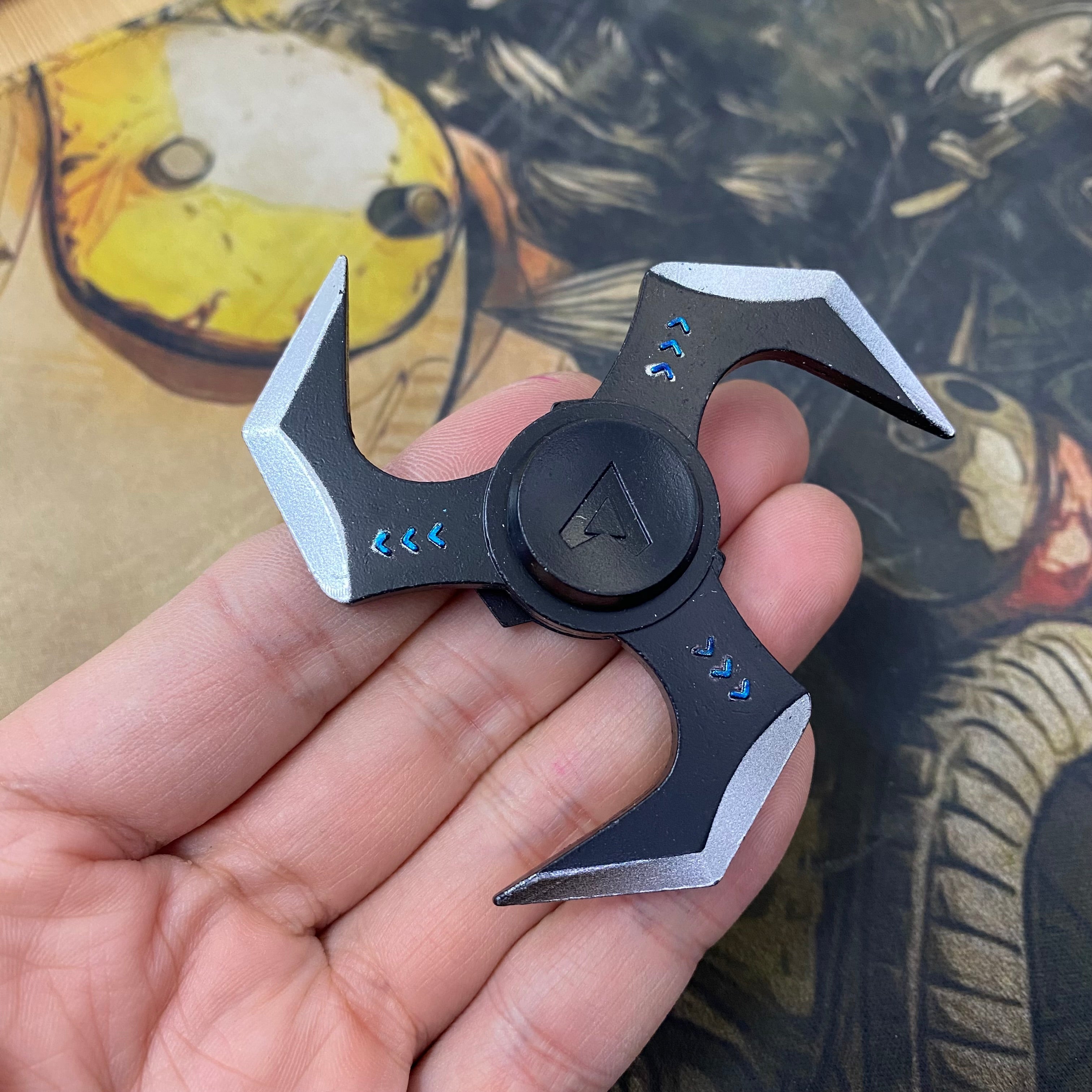 New Type Arc Star Alloy Fidget Spinner Small Arc Star - Tophatter Daily Deals