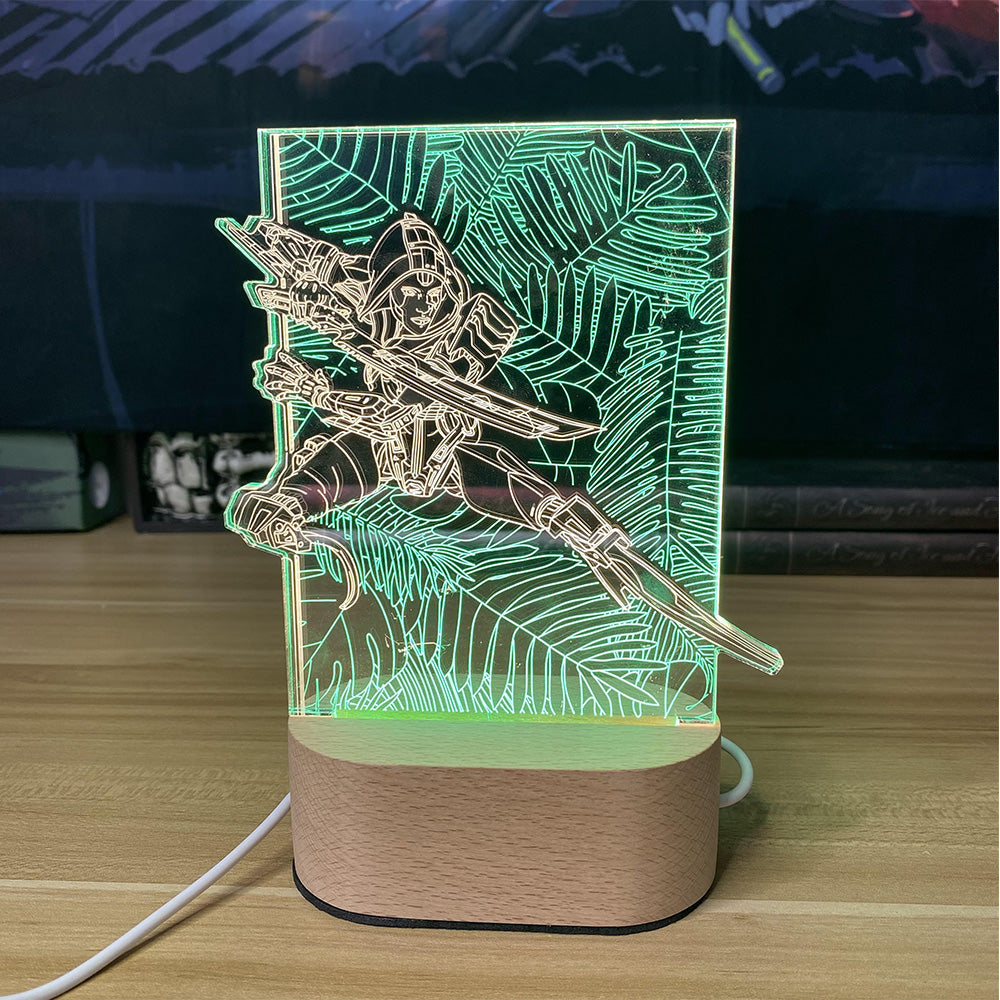 Customized Ash 3D Night Lamp Ash Lamp B - Tophatter Daily Deals