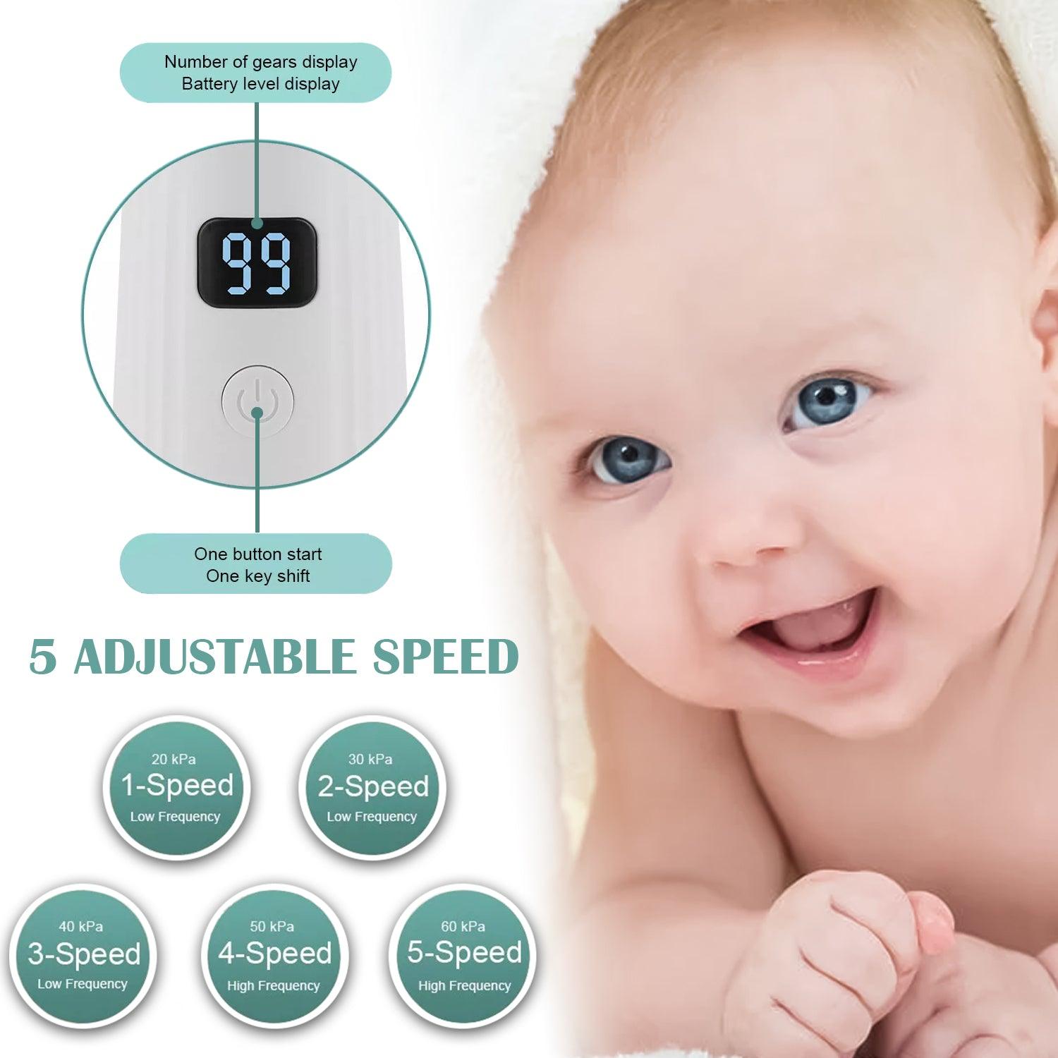 Electric Nose Aspirator - Rechargeable Baby Nasal Aspirator Safe Hygienic Nose Cleaner for Infant Baby & Toddler - Tophatter Daily Deals