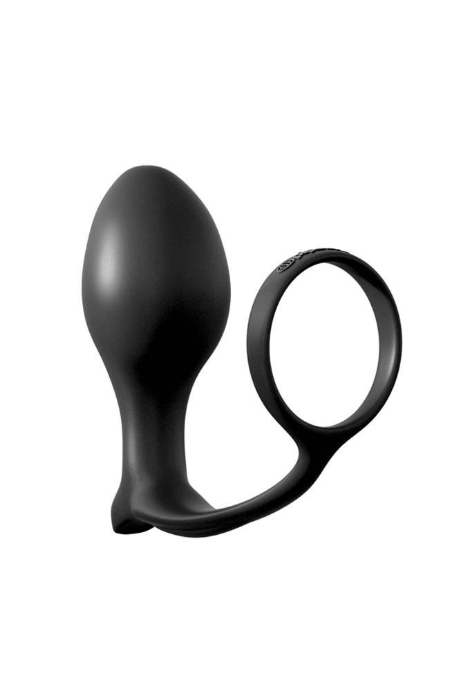 Pipedream - Anal Fantasy - Ass-gasm Cock Ring Advanced Plug - Black Sex Toy - Tophatter Daily Deals