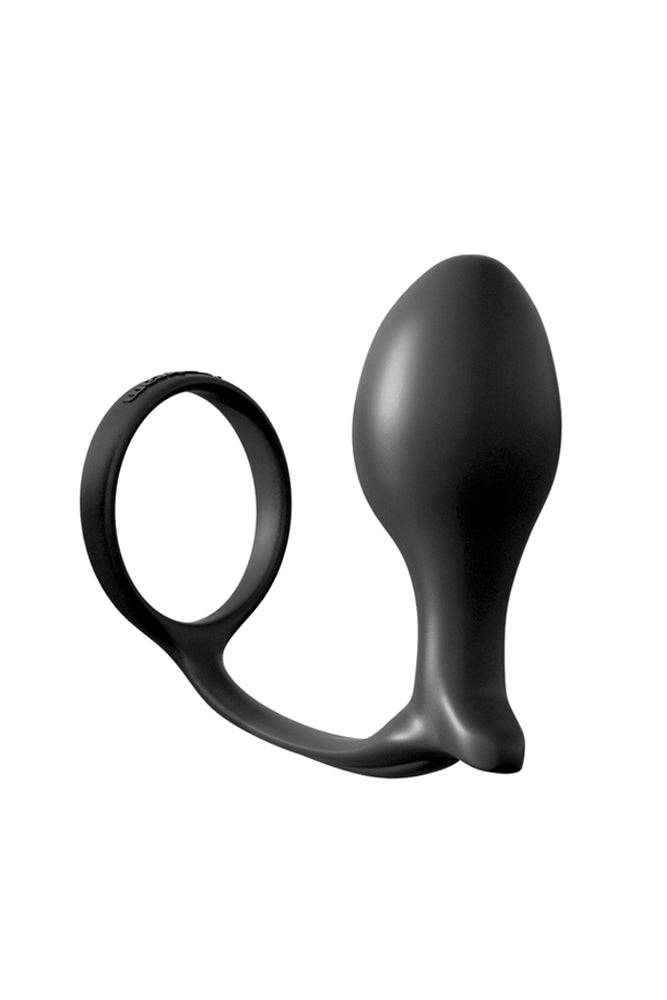 Pipedream - Anal Fantasy - Ass-gasm Cock Ring Advanced Plug - Black Sex Toy - Tophatter Daily Deals