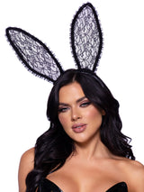Ruffle Trimmed Bendable Lace Bunny Ears – Costume Accessory > Clothes > Costumes > Womens - Tophatter Daily Deals