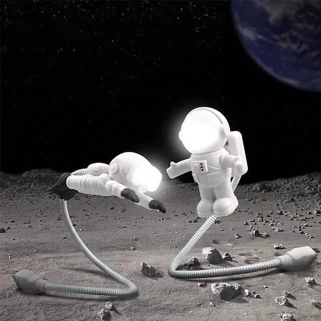 Astronaut Reading LED Night Light Indoor Lighting - Tophatter Daily Deals