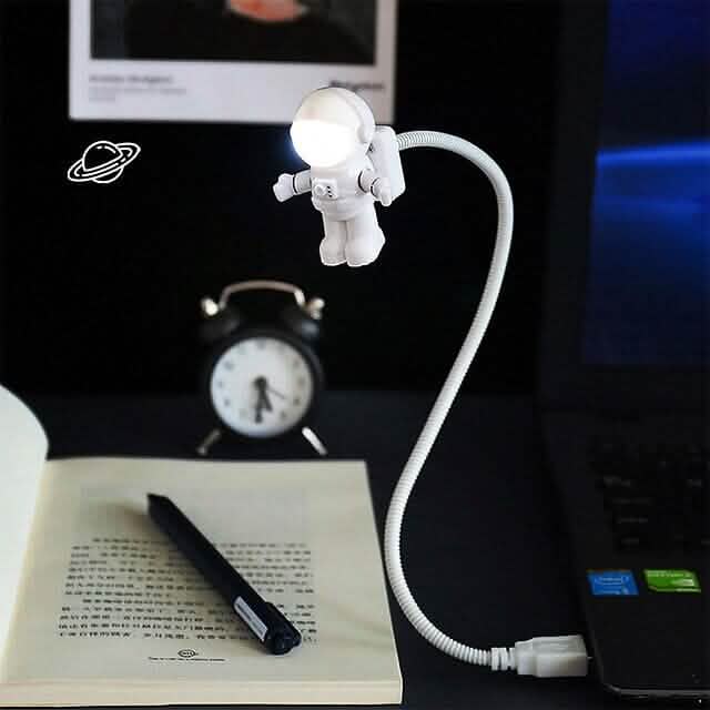 Astronaut Reading LED Night Light Indoor Lighting - Tophatter Daily Deals
