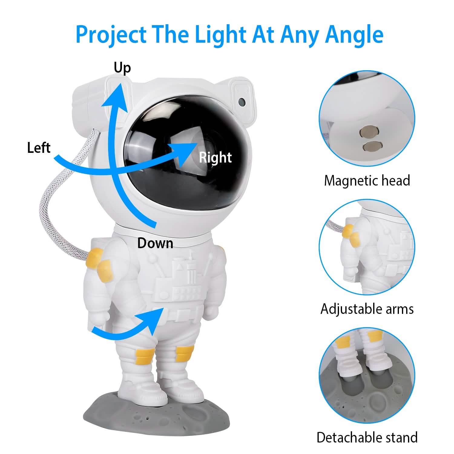 Astronaut Star Projector Light with Remote Control Indoor Lighting - Tophatter Daily Deals