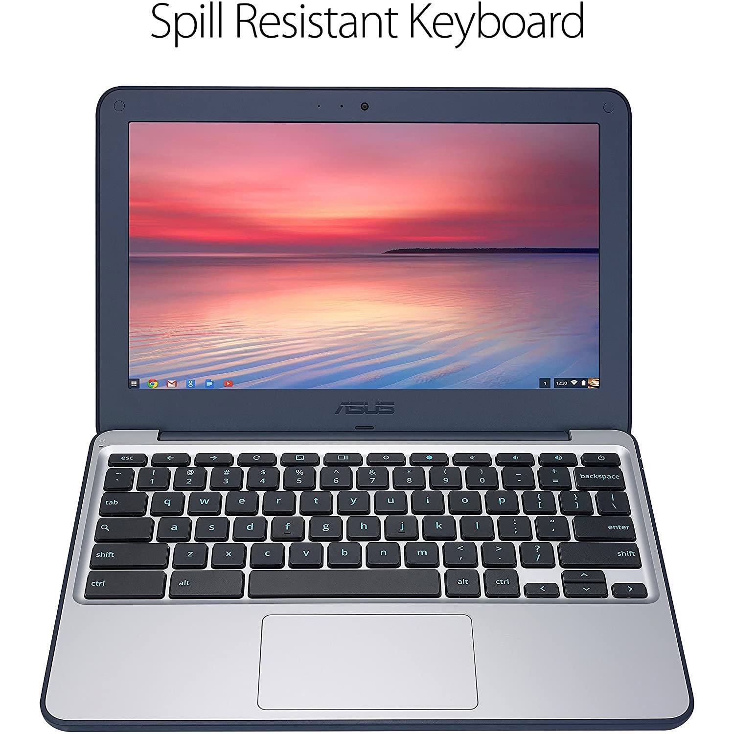 ASUS Chromebook C202SA-YS02 11.6in Ruggedized and Water Resistant Design (Refurbished) ASUS Chromebook - Tophatter Daily Deals