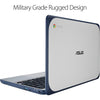 ASUS Chromebook C202SA-YS02 11.6in Ruggedized and Water Resistant Design (Refurbished) ASUS Chromebook - Tophatter Daily Deals