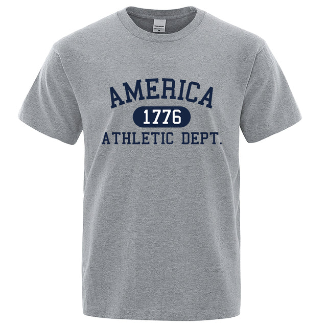 Fashion 1776 Athletic Tee Clothes Gray Tee - Tophatter Daily Deals