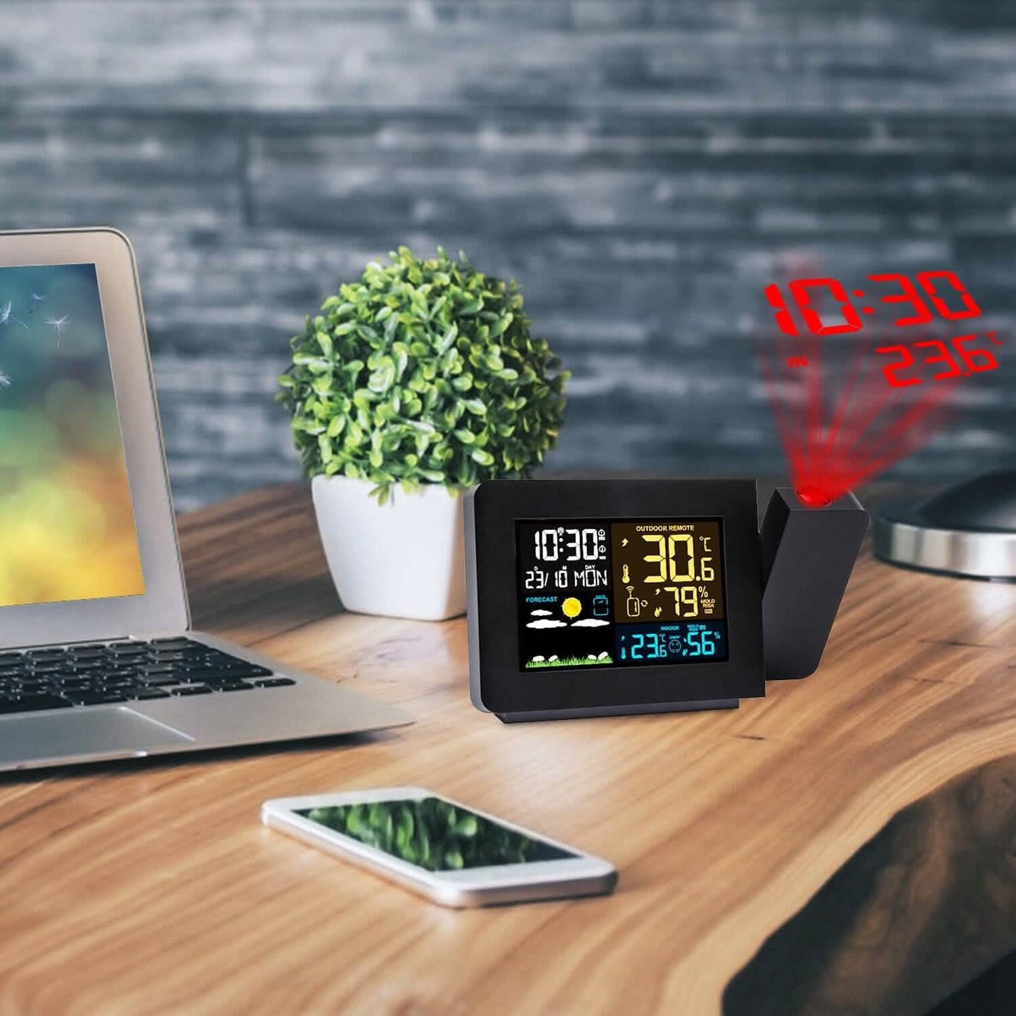 Atomic Projection Alarm Clock Household Appliances - Tophatter Daily Deals