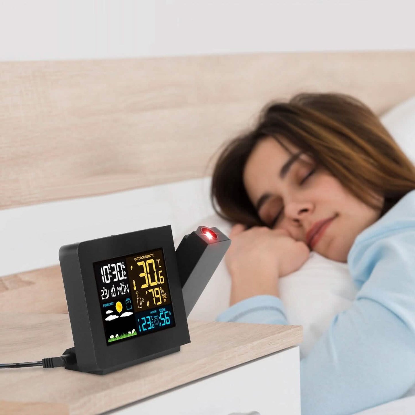 Atomic Projection Alarm Clock Household Appliances - Tophatter Daily Deals