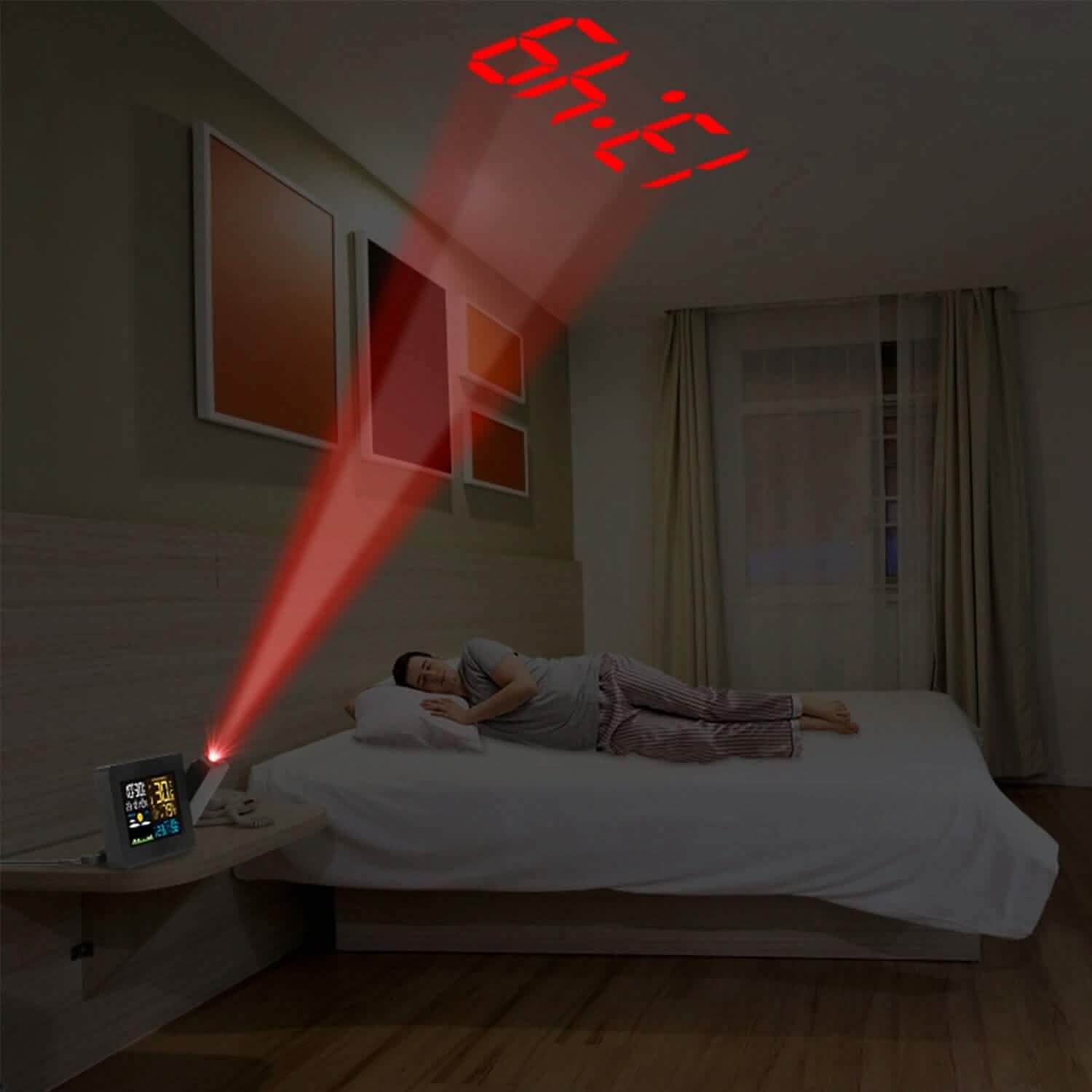 Atomic Projection Alarm Clock Household Appliances - Tophatter Daily Deals