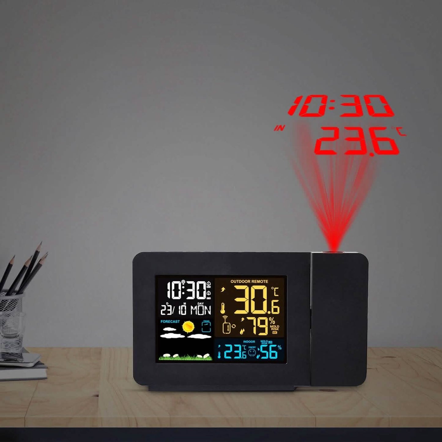 Atomic Projection Alarm Clock Household Appliances - Tophatter Daily Deals