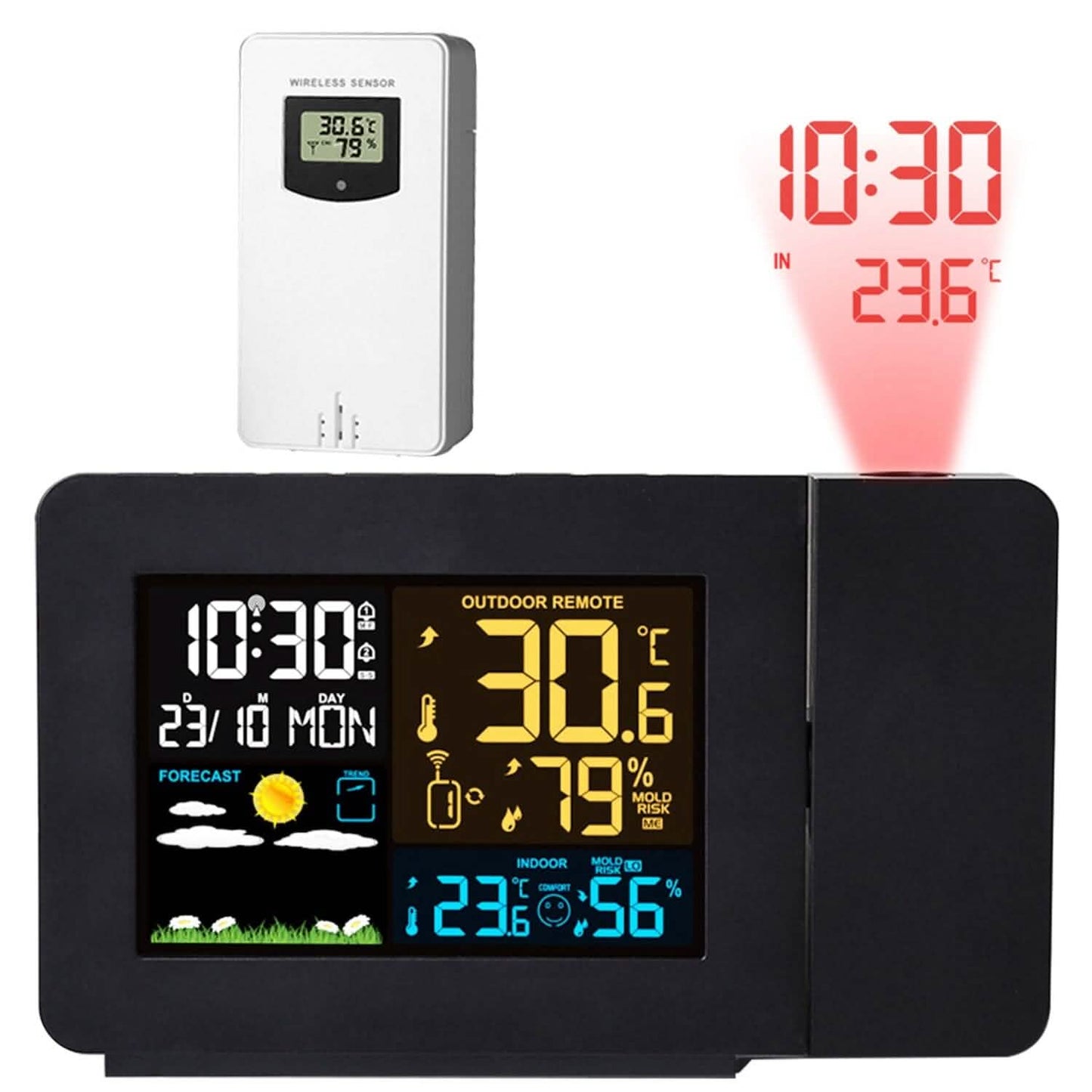 Atomic Projection Alarm Clock Household Appliances - Tophatter Daily Deals
