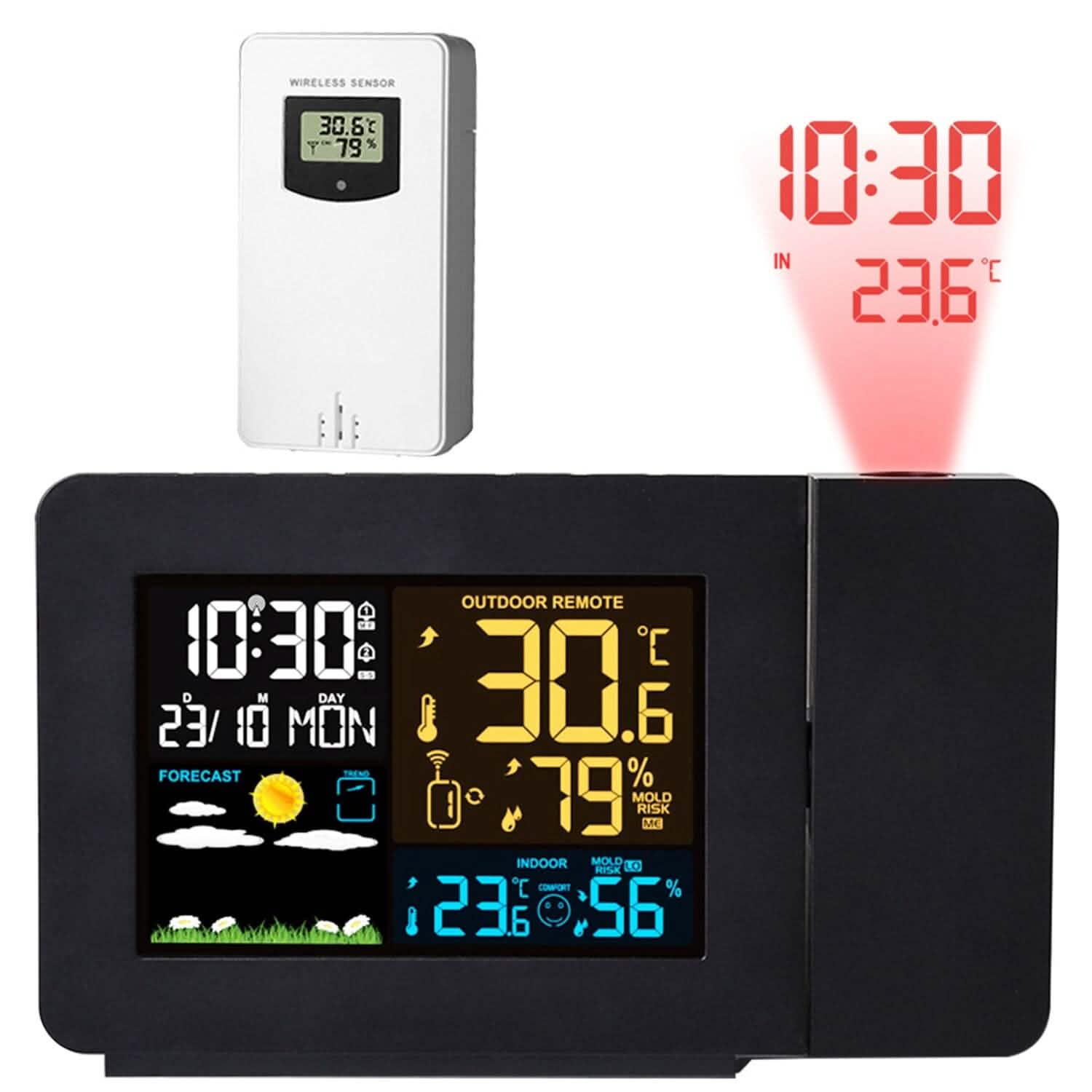Atomic Projection Alarm Clock Household Appliances - Tophatter Daily Deals
