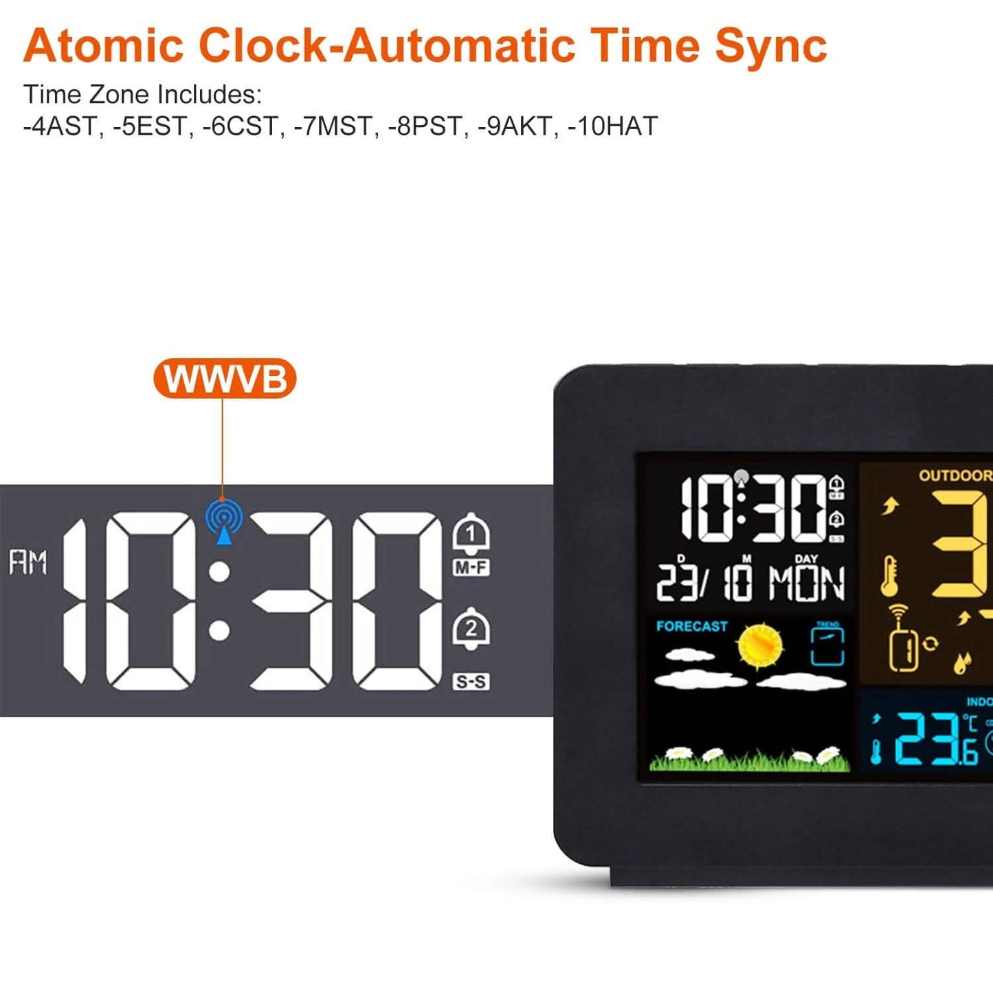 Atomic Projection Alarm Clock Household Appliances - Tophatter Daily Deals