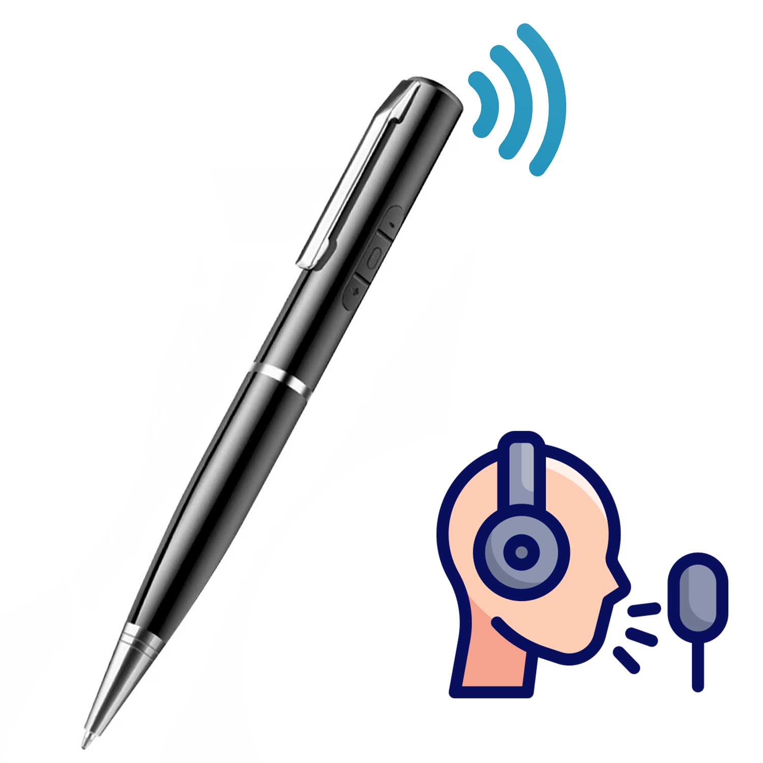 Audio Recording Pen – Digital Voice Recorder with Built-in Microphone and USB Storage Accessories - Tophatter Daily Deals