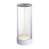 Minimalist Cordless LED Table Lamp White Large Indoor Lighting - Tophatter Daily Deals